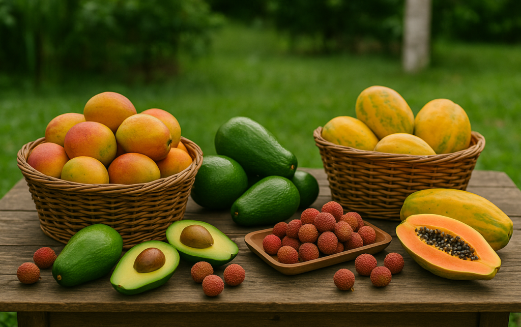 Tropical fruit grown in Homestead, FL.